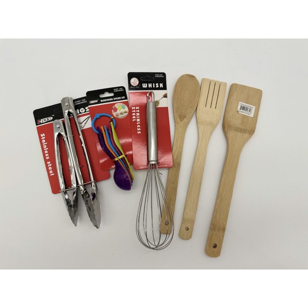 12 pc set for Cooking, Tongs, Kitchen Utensils, Whisk Set